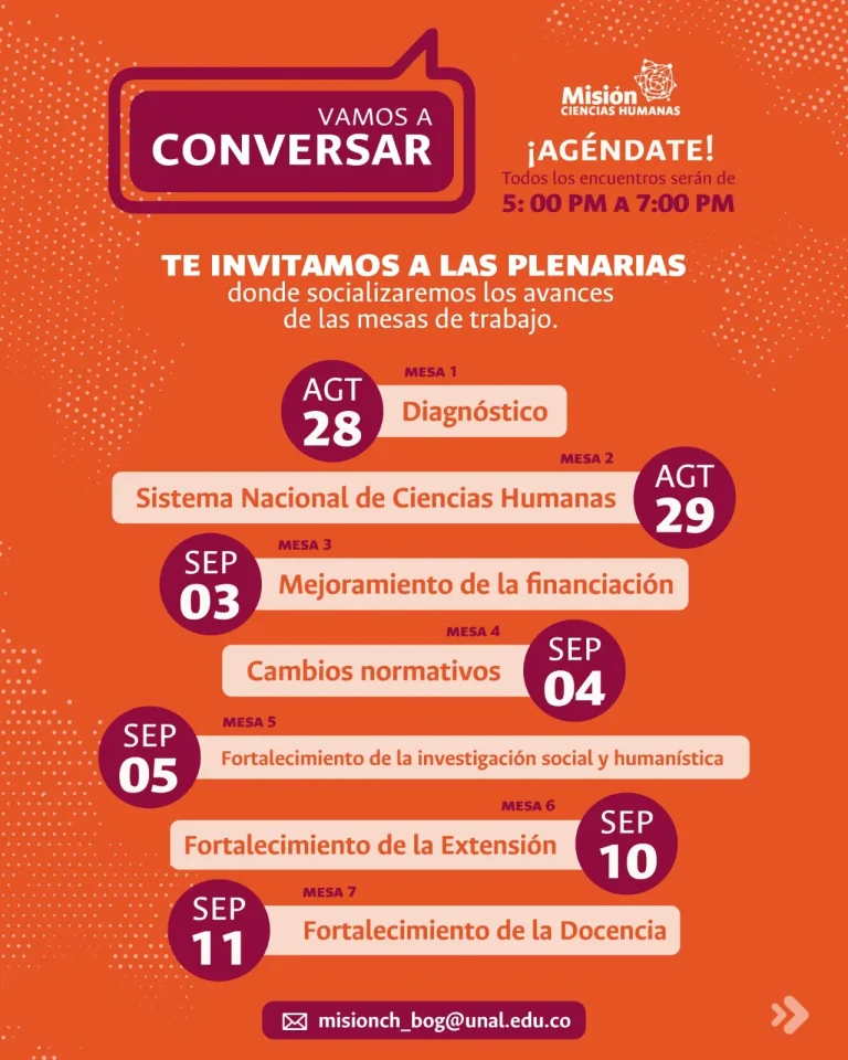 Misión Ciencias Humanas : Plenarias