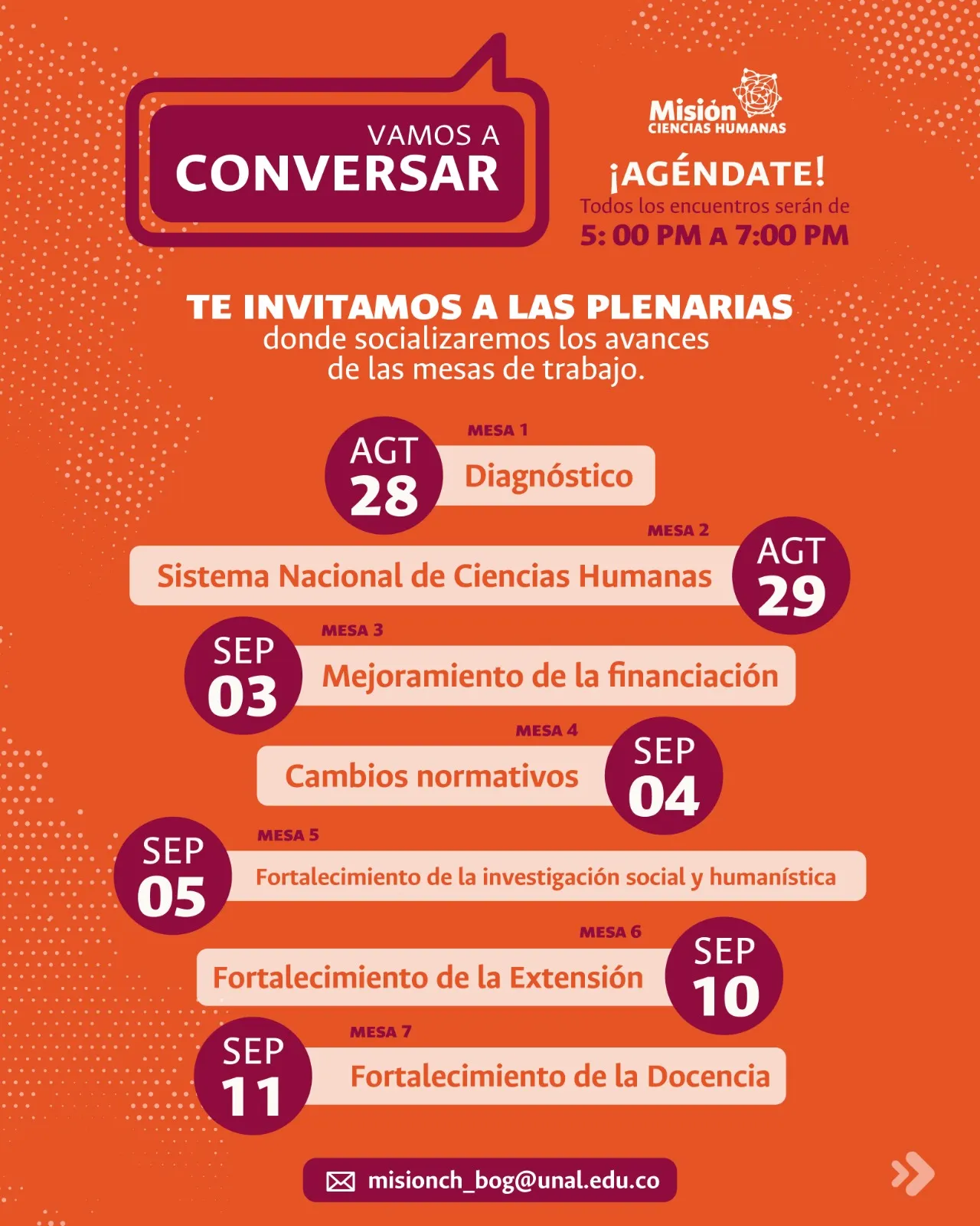 Misión Ciencias Humanas : Plenarias